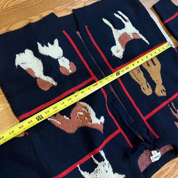 Anthropologie x Maeve Dogs Tie-Front Cardigan Sweater One Size NWOT